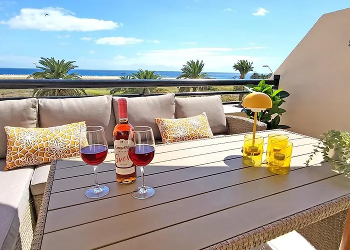 Sol, Morro Jable, Meerblick, Klimaanlage, Pool דירה