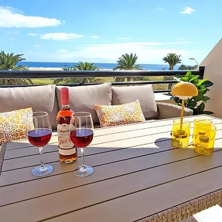 Sol, Morro Jable, Meerblick, Klimaanlage, Pool Apartamento